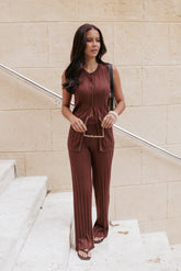 Bowery Knit Set - Chocolate